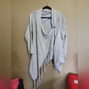 Womans sweater shawl size large